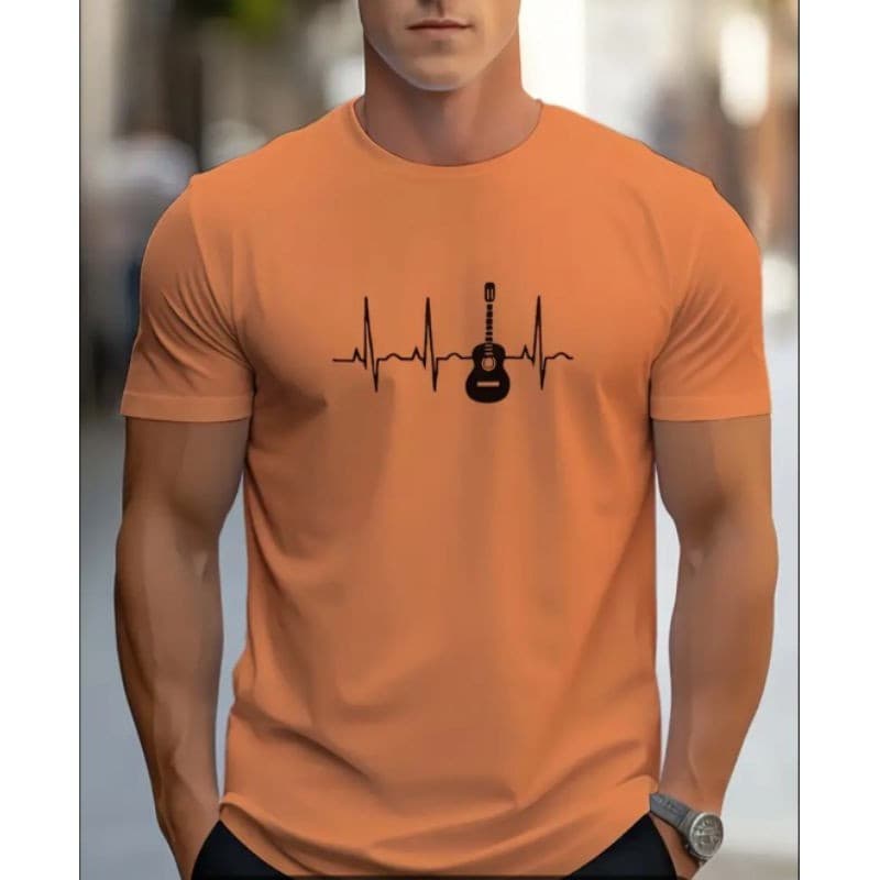 Camisa Camiseta BATIMENTOS VIOLA  Alto Estilo Confortável Gola Redonda 100% Algodão