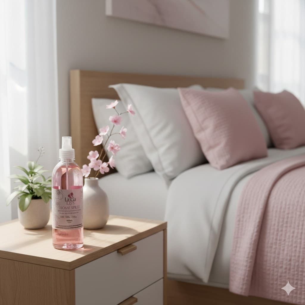 Home Spray Flor de Cerejeira  Aromatizador De Ambientes e Tecidos Linda Liss