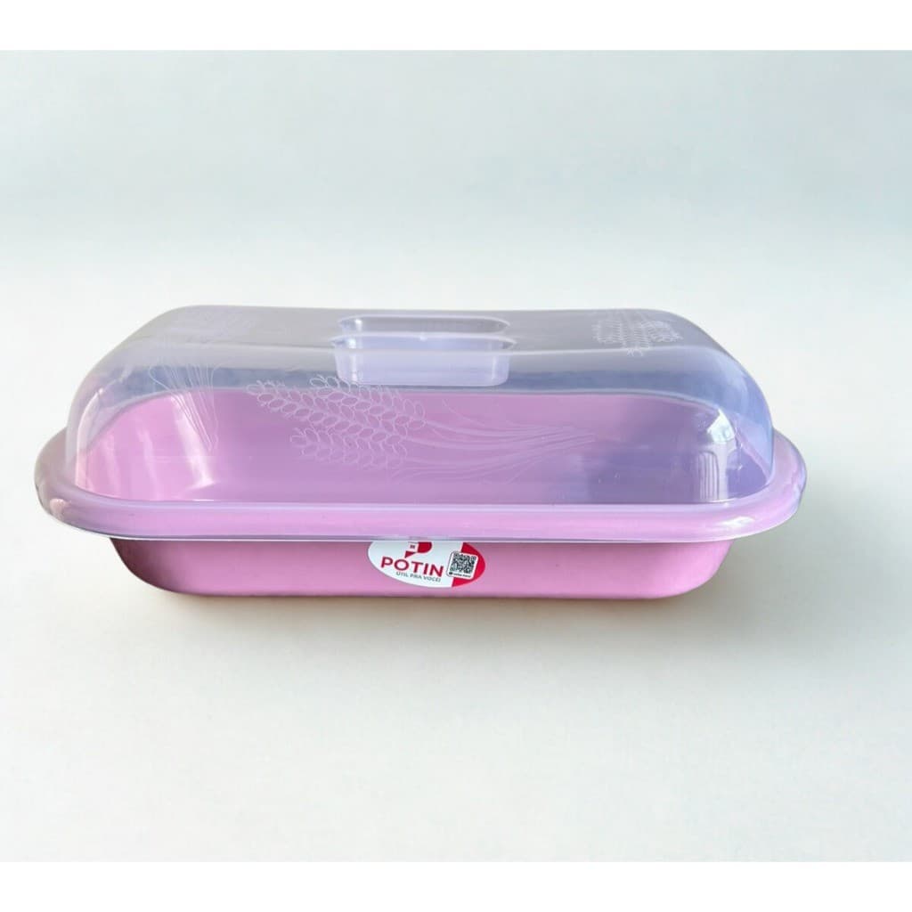 Porta Pão Com Tampa Transparente Ideal Para Manter o Frescor e Organizar Pães Biscoitos Bolos