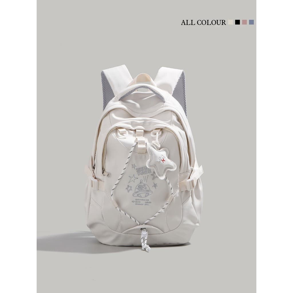 Francês MKPREF mochila de grande capacidade estudantes do ensino médio classe saco escolar lazer viagem Unisex mochila
