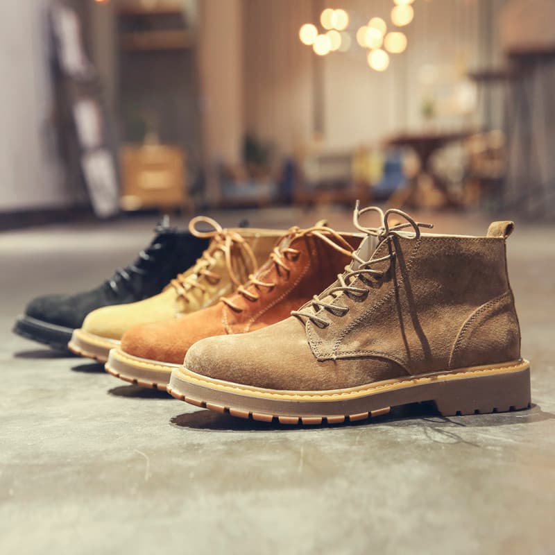 Martin botas masculinas verão respirável couro genuíno Retro de alta qualidade ao ar livre antiderrapante botas gerais n