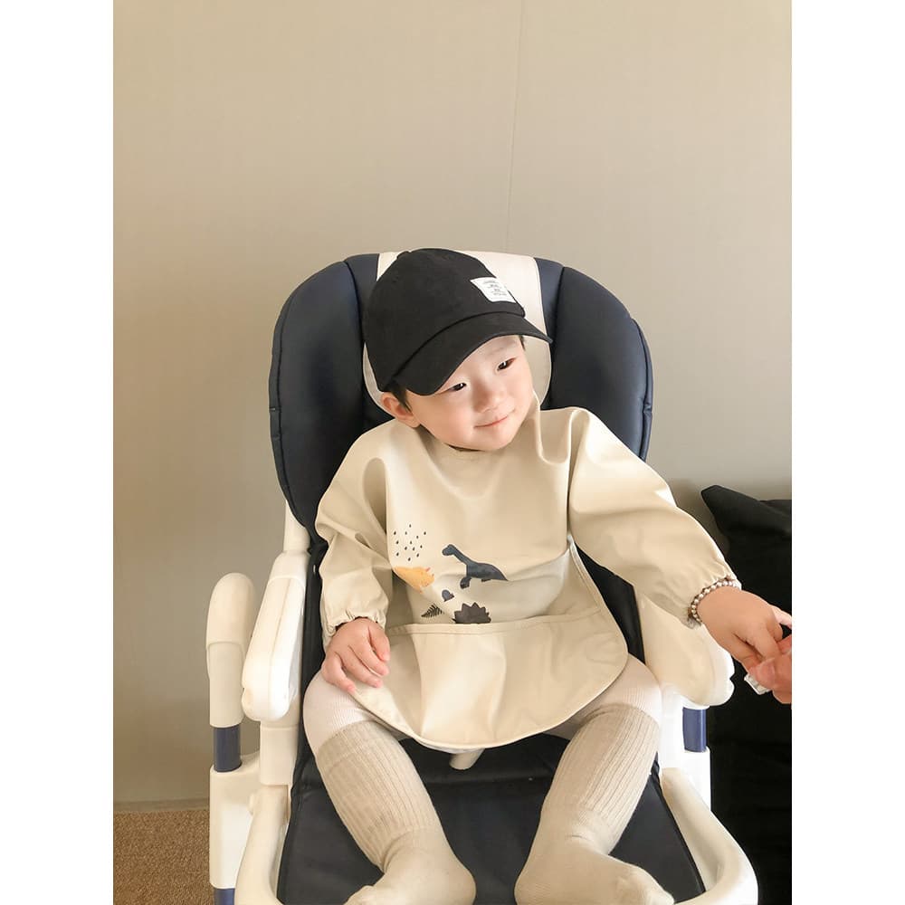 Dinamarca suplemento alimentar para bebês roupas anti-sujeira bebê auto-comer macacão anti-desgaste babadores infantis r