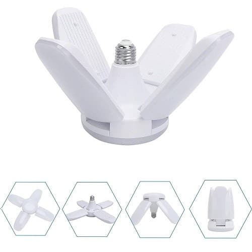 Lâmpada Led 110v e 220v Pétalas Dobrável Ajustável 60W Forte Decoração Luz Pronta Entrega