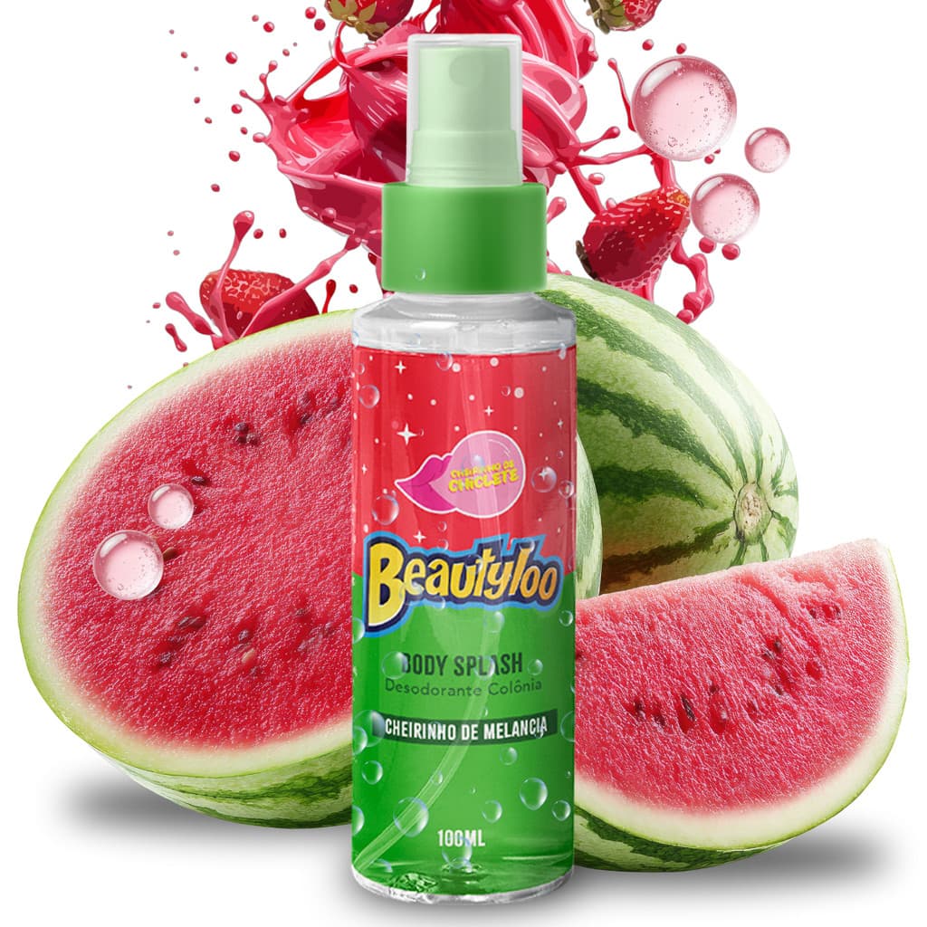 Perfume Body Splash 100ml Cheirinho De Melancia Beautyloo Fragrância Feminina Melancia