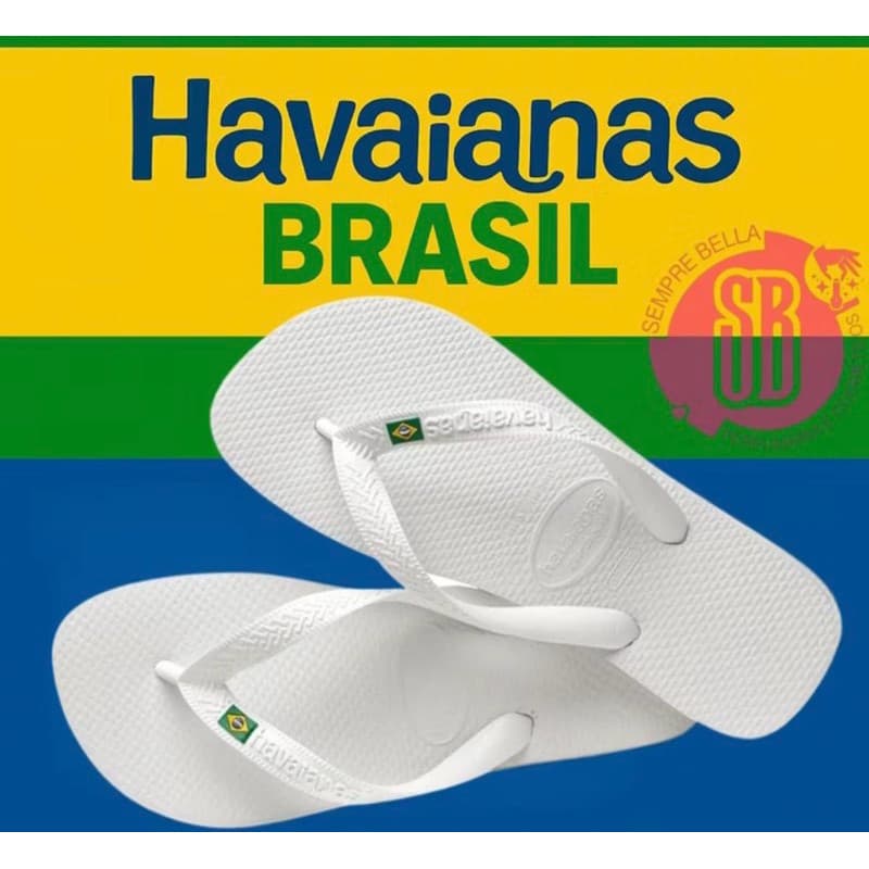 Havaianas com bandeirinha do Brasil  chinelo sandália Conforto