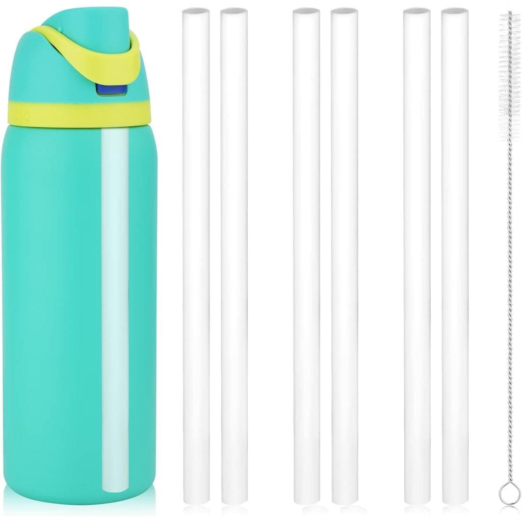 6 Pcs Canudos De Reposição Para Garrafa De Água Owala 24 Onças 32 , Plástico Reutilizáveis Com Escova De Limpeza Copo Pe
