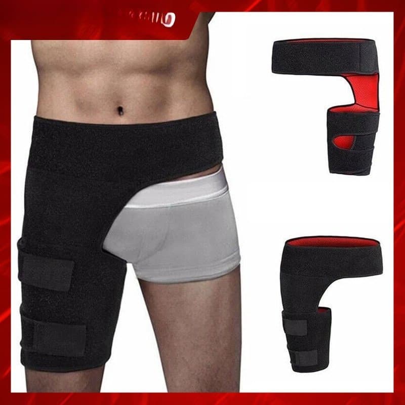 Cinta De Compressão Esportiva Cinto Coxa Artrite Envoltório Protetor Para Quadril , Glúteos , Virilha , Alívio Da Dor Na