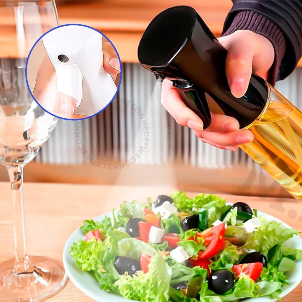 Spray Borrifador 200ML Azeite Vinagre Culinário Pulverizador Galheteiro em acrílico