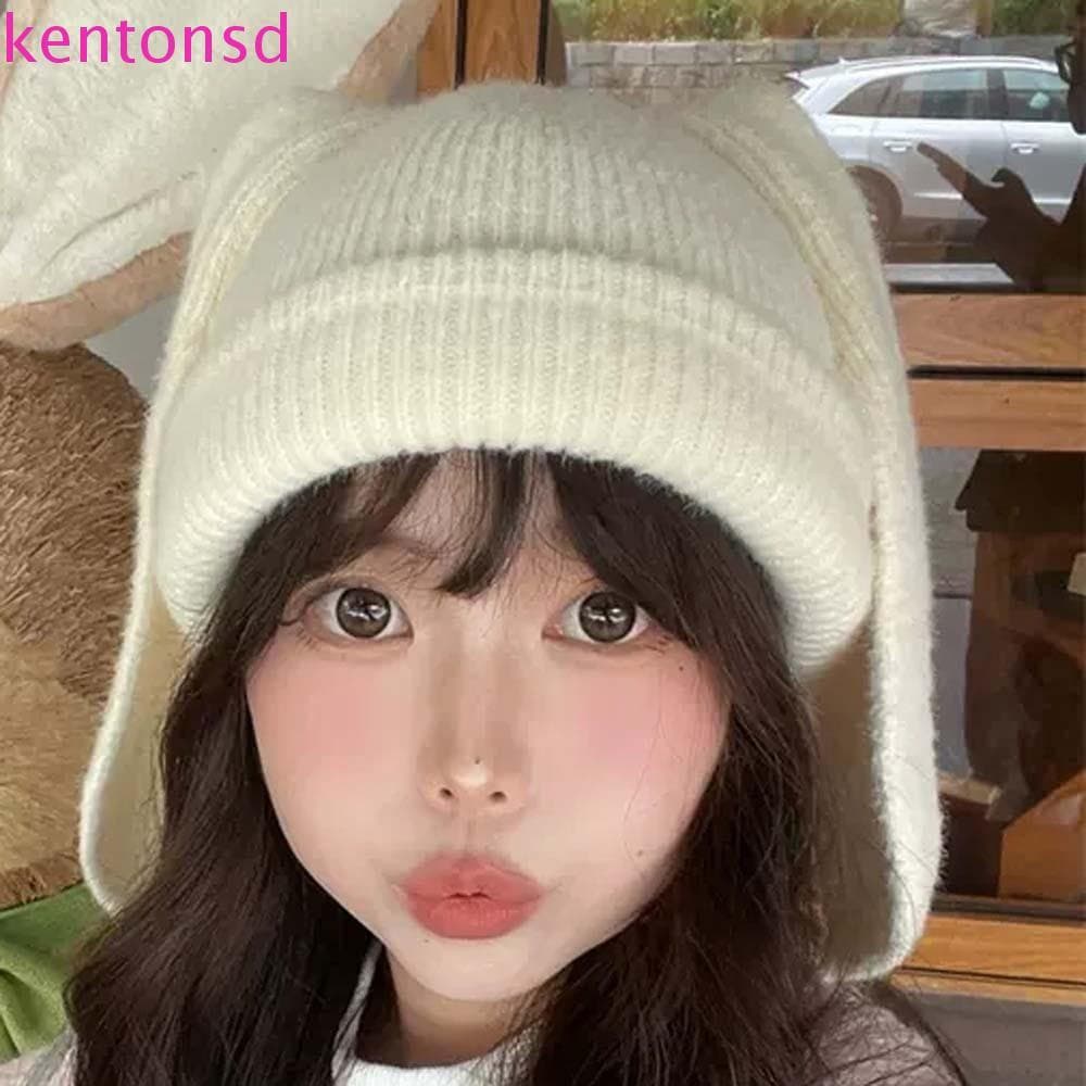 Chapéu de Orelha de Coelho Kington SD Estilo Coreano Moderno Chapéu Pullover RJNS Chapéu Sem Aba
