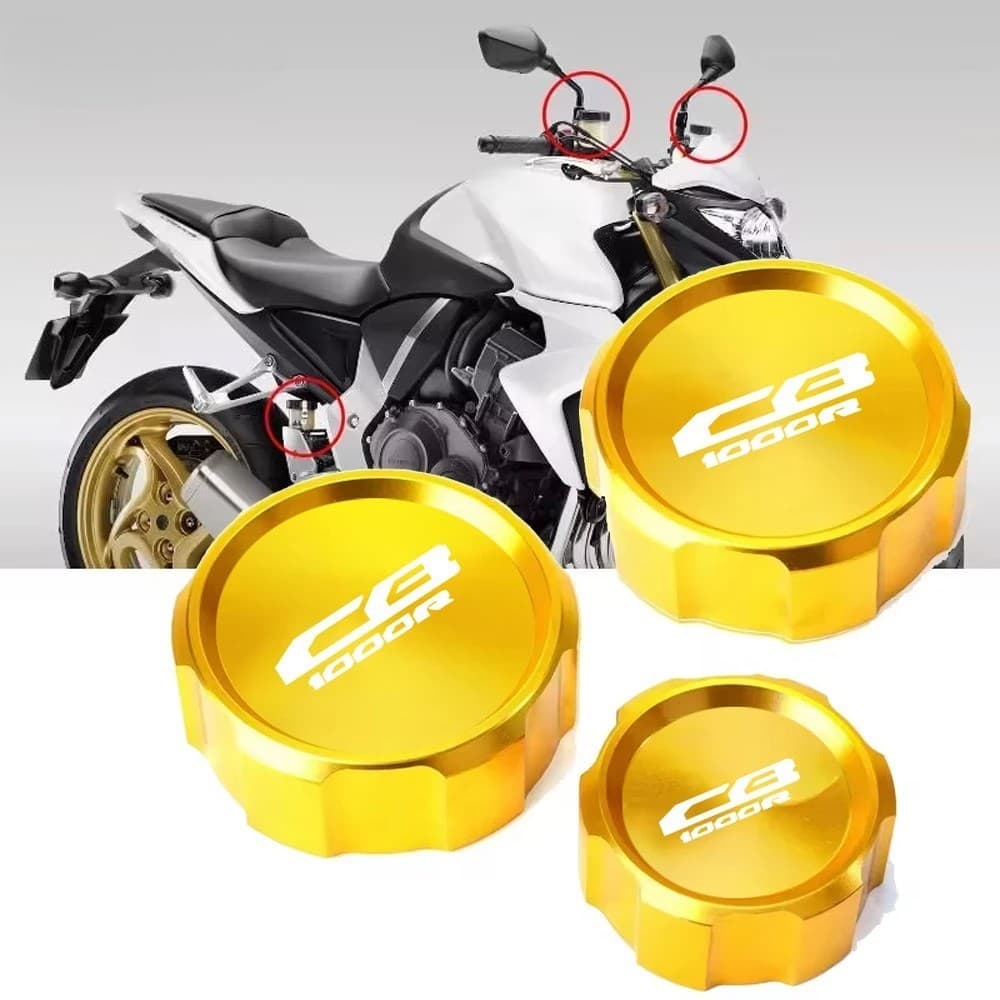 Para HONDA CB1000R 2009-2016 CB 1000R CB1000 R Motocicleta CNC Cilindro De Fluido Freio Dianteiro & Traseiro Tampa Do Re