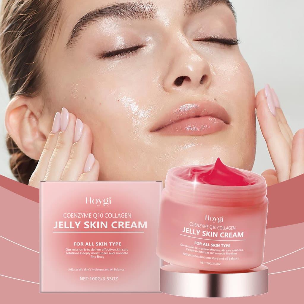 100g HOYGI Collagen Jelly Cream Hidrata , Aperta E Ilumina Linhas Finas No Rosto