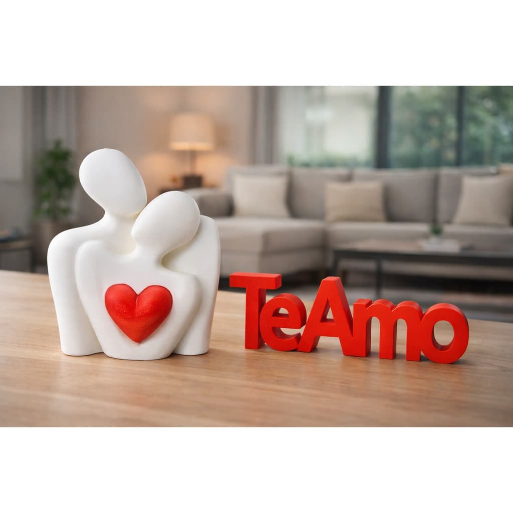 Escultura Casal Premium – Te Amo – Arte Decorativa