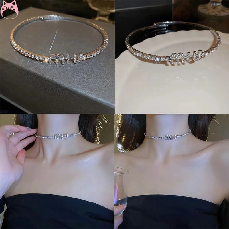 【 HGF 】 European Colar De Luxo Americano Estilo Europeu-Para Mulheres