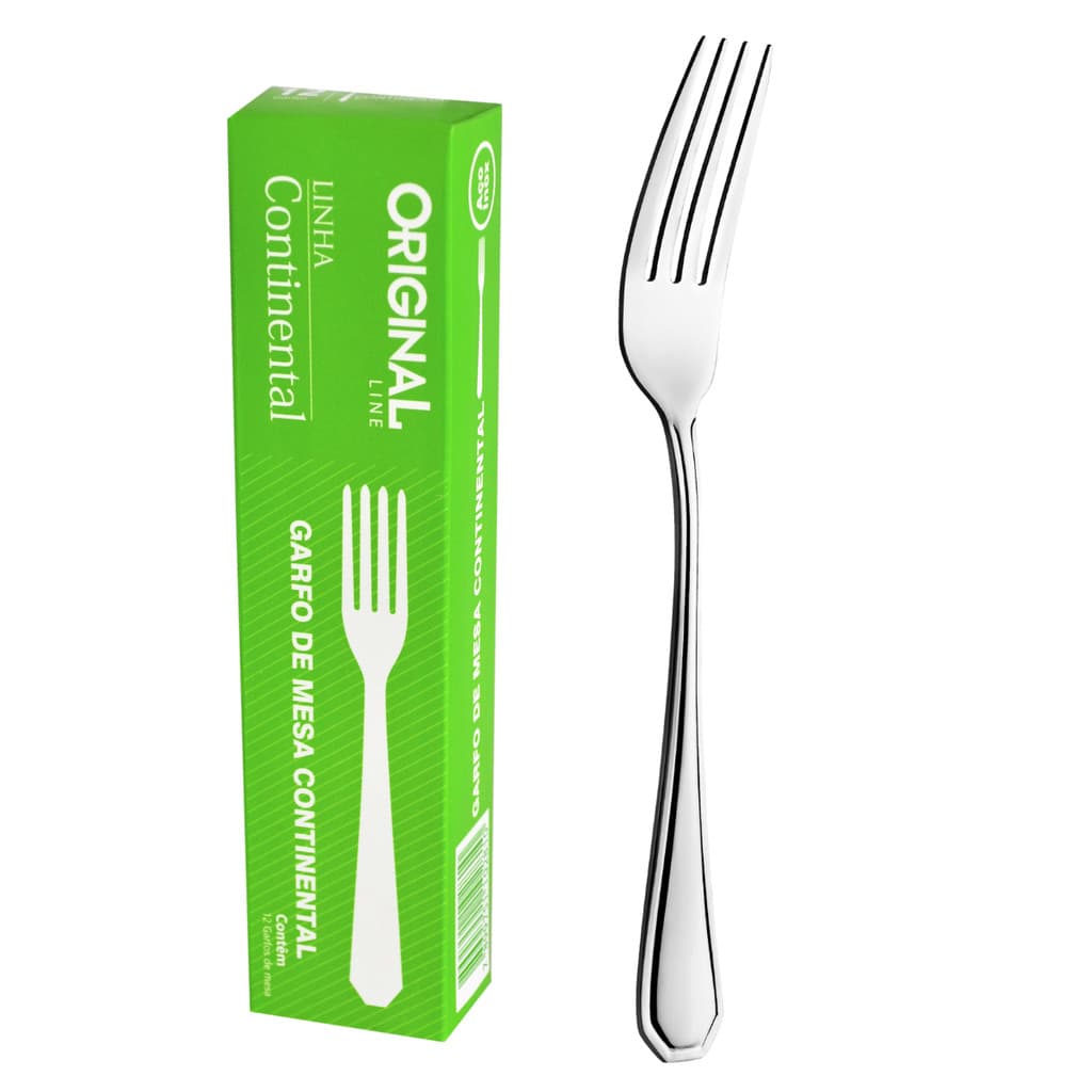 Kit Jogo 48 Garfo De Mesa Aço Inox Talheres Para Restaurante Buffet Cozinha, Garfo De Mesa Continental Original Promoção