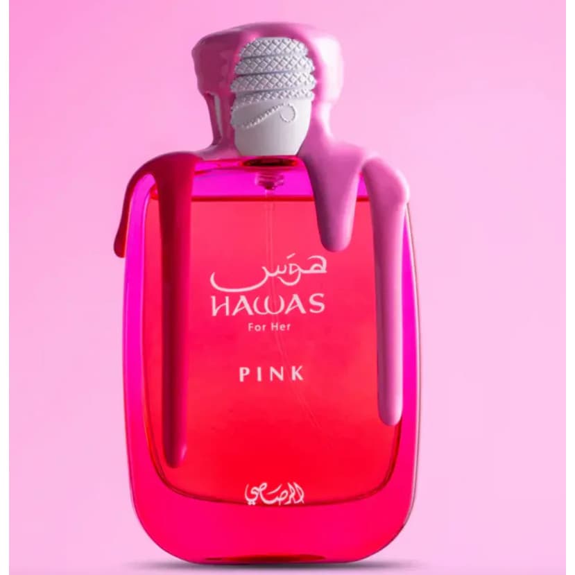 Perfume Feminino Hawas Pink 100ml – Doce, Floral e Irresistível | Alta Fixação | Original