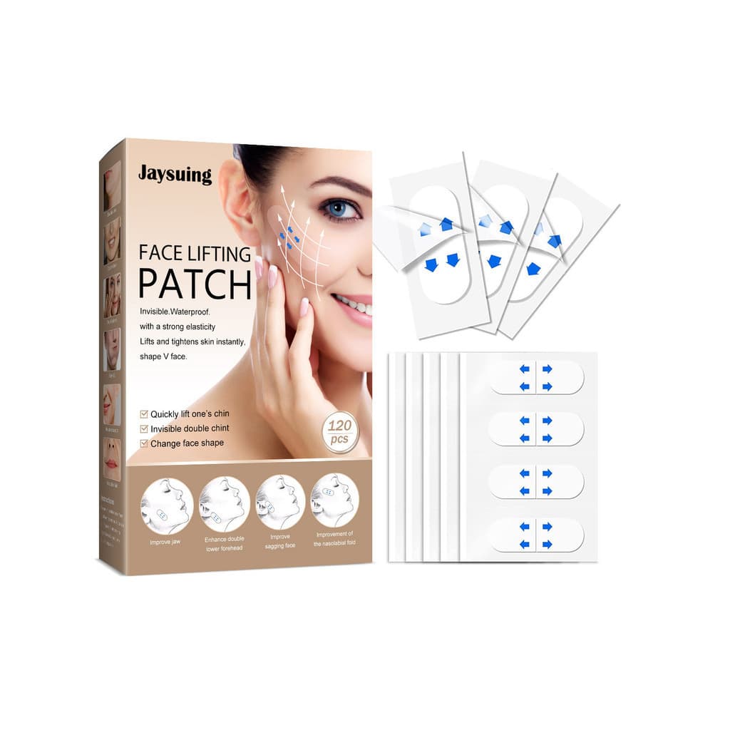 Fita De Lifting Facial V-Line – Invisível , Instantânea , 120 Adesivos , Ferramenta De Pele Adequada Para Maquiagem