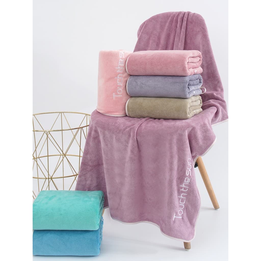 Toalha de banho personalizada, toalha doméstica para homens e mulheres, casal de banho Extra grande, conjunto de um par,