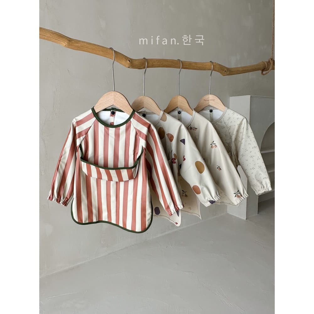 Estilo coreano Super macio bebê macacão de manga comprida à prova dwaterproof água à prova de óleo bebê comer roupas bol