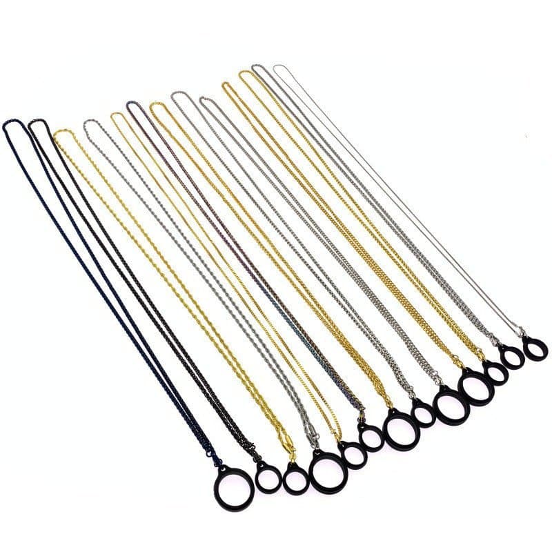 Cordão de metal adequado para o Yuzu Phantom stick, argola de silicone para pendurar, cordão estiloso, corrente de quilh