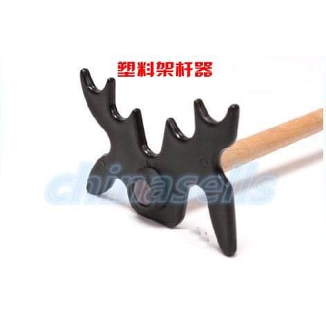 Dispositivo de haste cruzada de plástico para bilhar, garfo de borboleta, chifres, garfo de morcego, nove chifres de bol