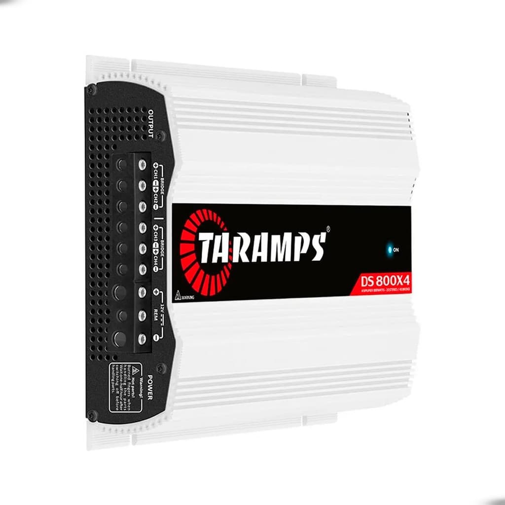 Módulo Amplificado Taramps DS800x4 800w p/ Carro Rms 4 Canais 2 Ohms