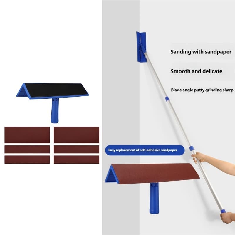 Yoo 7 Peças Suporte De Lixa Folhas De Lixadeira Ferramenta Abrasiva Moldura Para Drywall