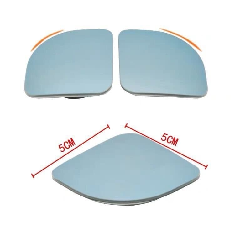 Espelho retrovisor de carro, vidro sem bordas, refletor auxiliar de ponto cego de ângulo amplo ajustável em 360 graus, e