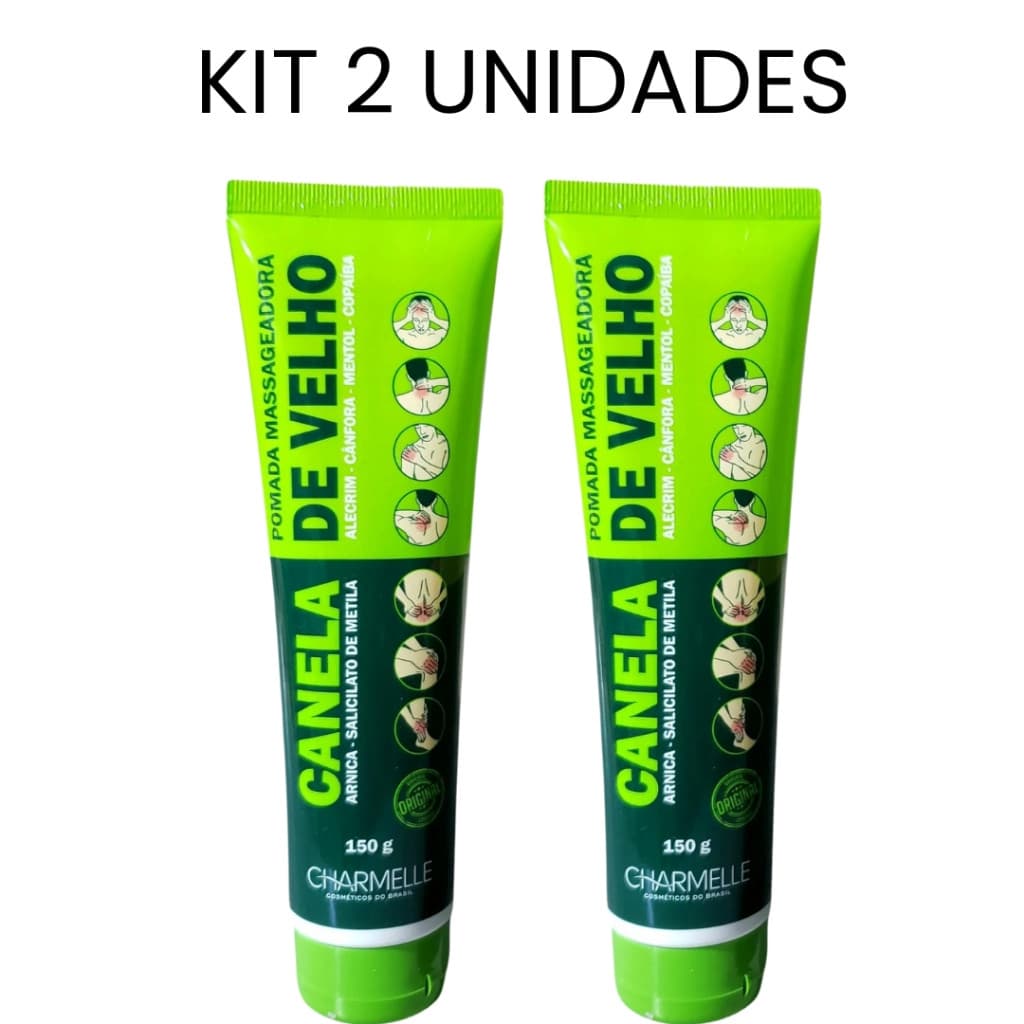 Pomada Massageadora Charmelle Canela de Velho 150grs Ideal para Relaxar os Músculos SB