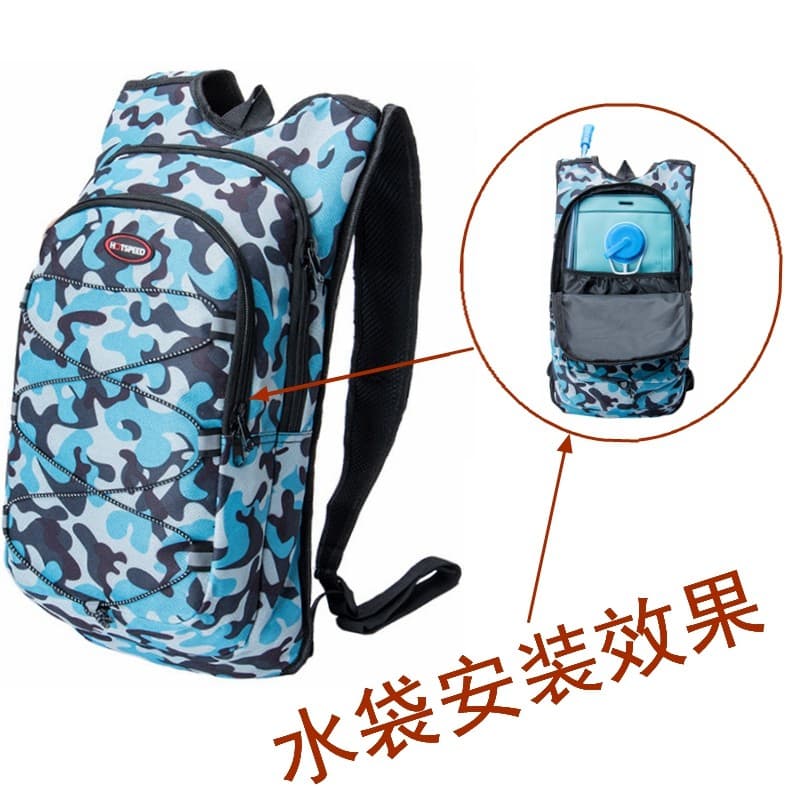 Ao ar livre novo estilo esportes saco hidratante 2L ciclismo mochila hidratante saco de acampamento saco de embarque moc