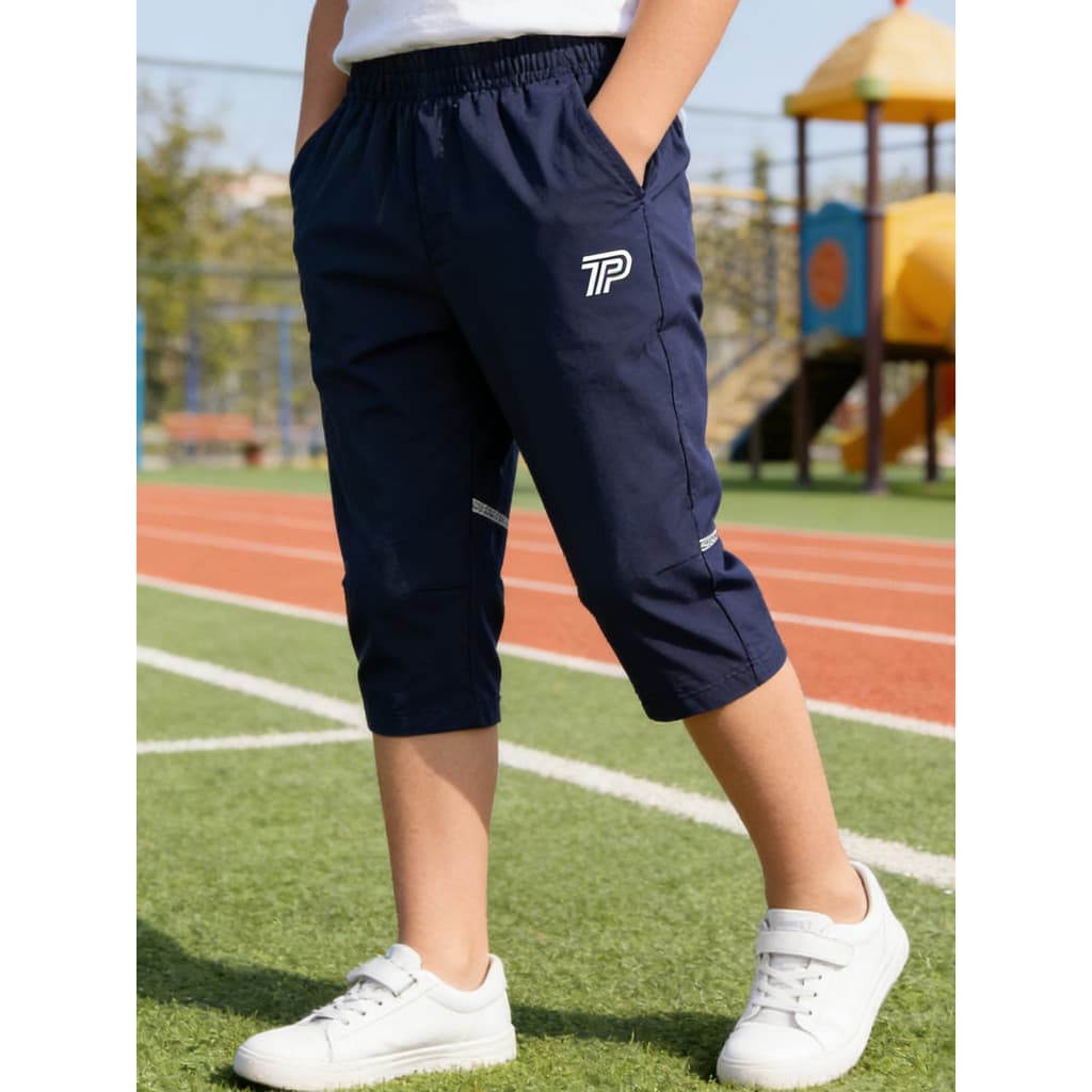 Calças de secagem rápida de seda gelo infantil verão novo estilo calças cortadas para meninos médio grande estilo fino r