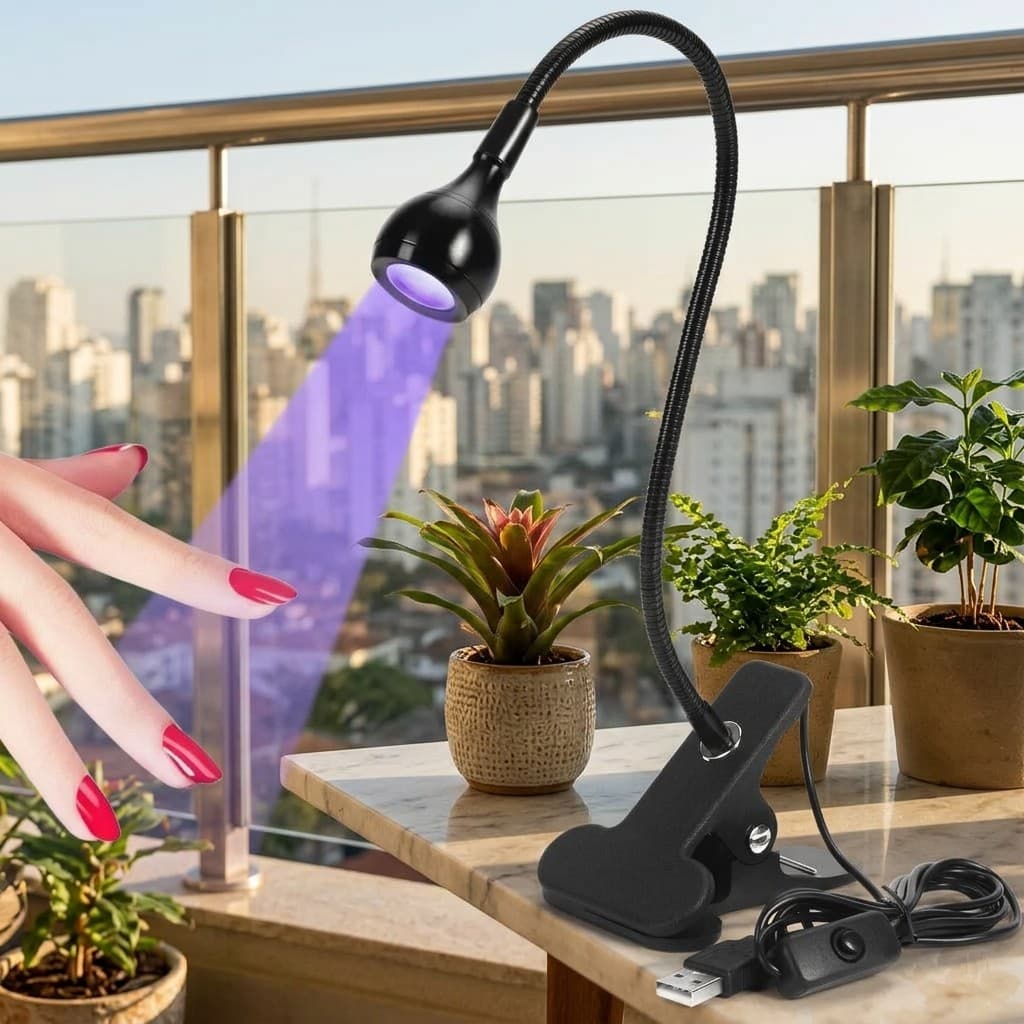 Lanterna De Unha UV LED Flexível USB Para Fazer Unha Em Casa Seca Gel E Esmalte Rápido