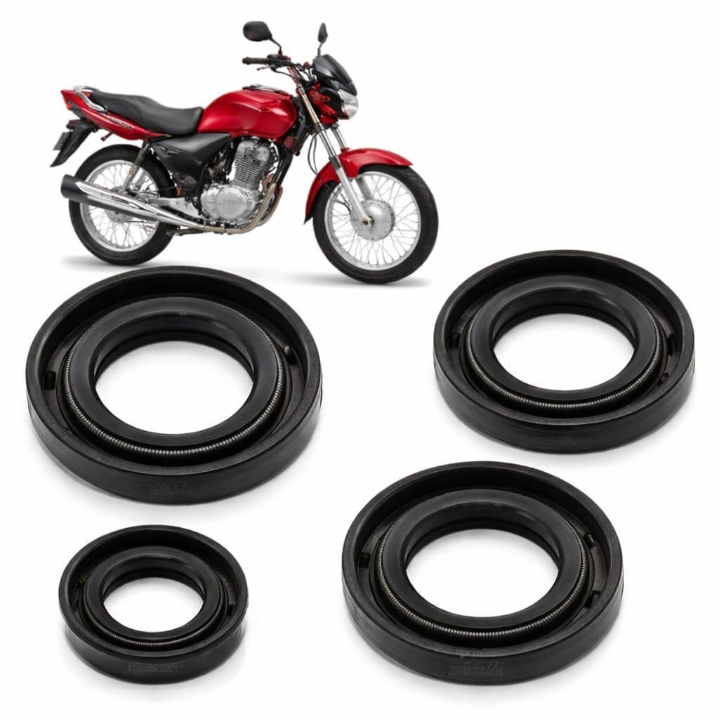 Kit Retentores CG 150 04/15 Pinhão Câmbio Embreagem Partida