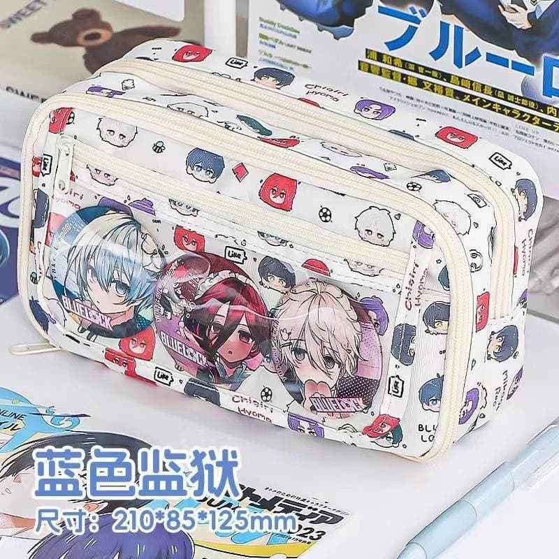 Anime Blue Lock Caixa De Lápis De Grande Capacidade Isagi Yoichi Bachira Meguru Hyoma Chigiri Seishirou Nagi Mikage Reo