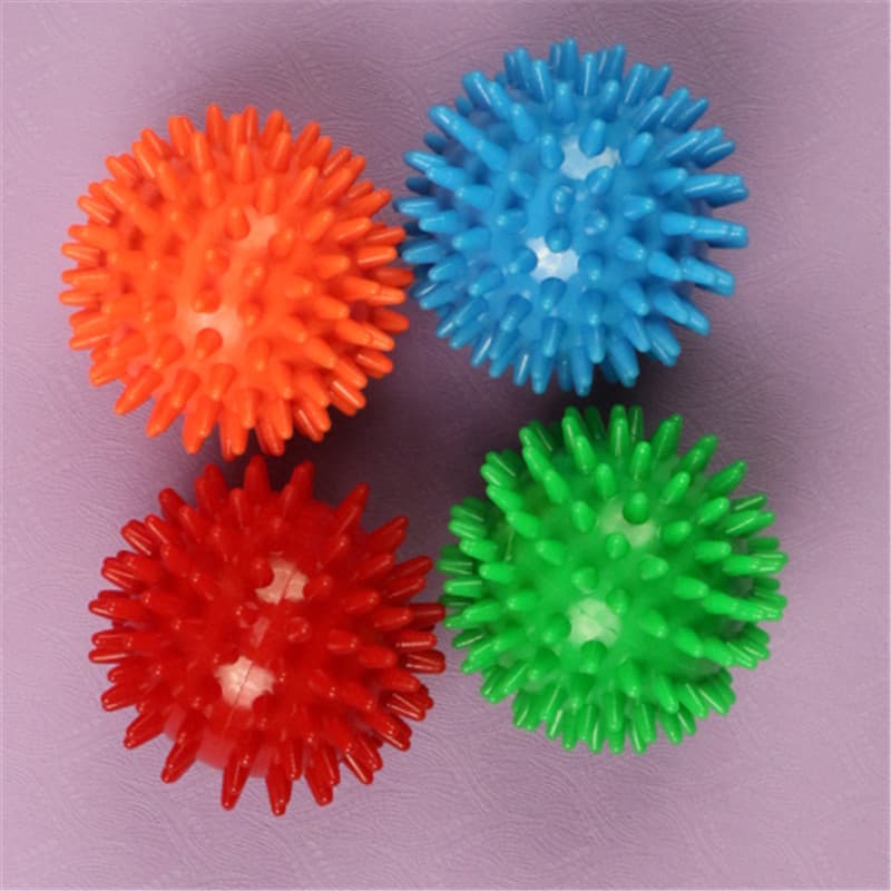 Fonte de fábrica 7cm longo espinho macio duro Yoga massagem bola relaxamento muscular fáscia bola massagem nos pés bola