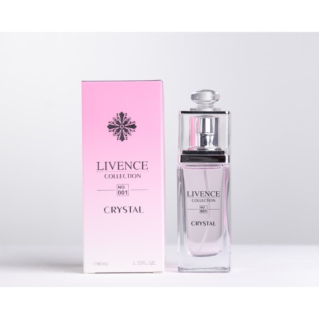 Perfume Feminino Importado Crystal Livence Luxo 40 ml -Misterioso, Elegante e Sedutor