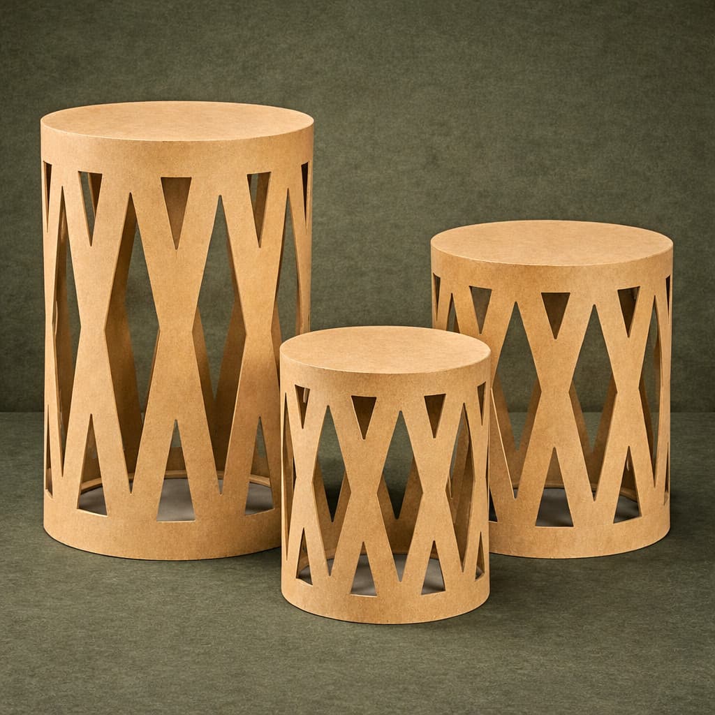 Trio Mesa Mesanino Cilindro X Provençal Mdf