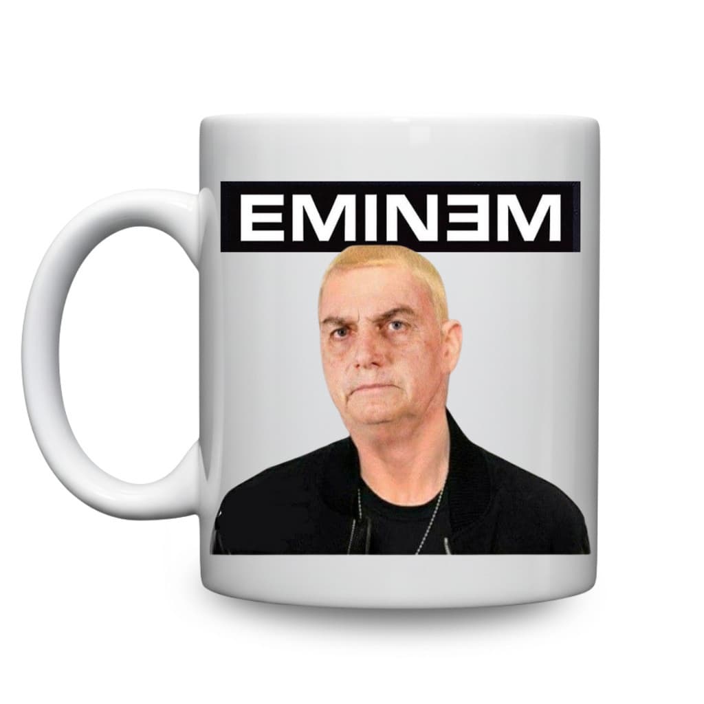 Caneca Meme Bolsonaro Eminem Engraçada Porcelana 325ml Presente Criativo