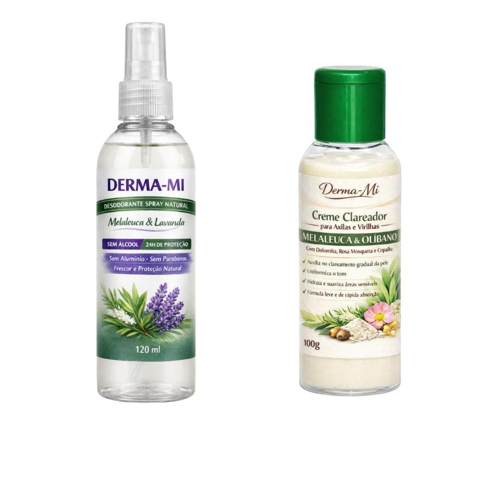 kit Desodorante Natural Axilas cheirosas e linda