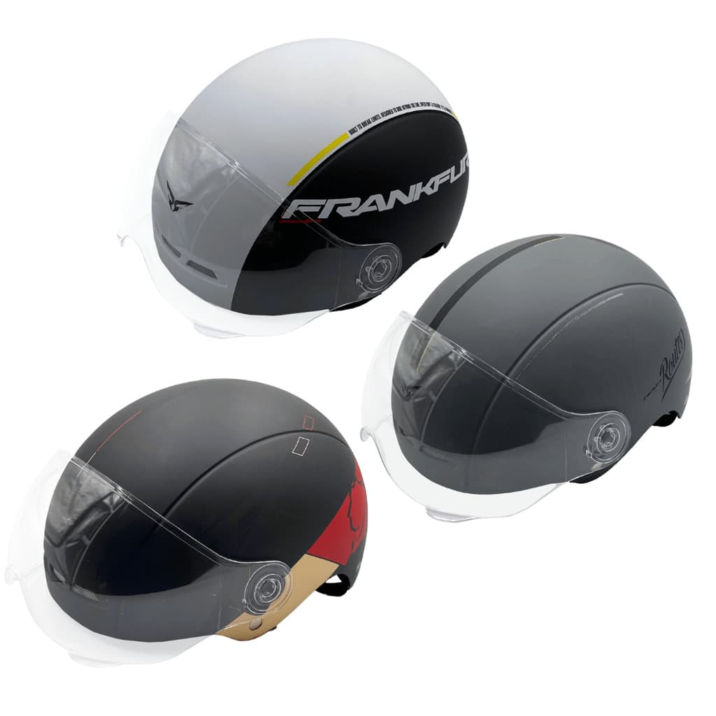 Capacete Coquinho E-bike Scooter Moto Com Viseira 58-61cm Rad Routes