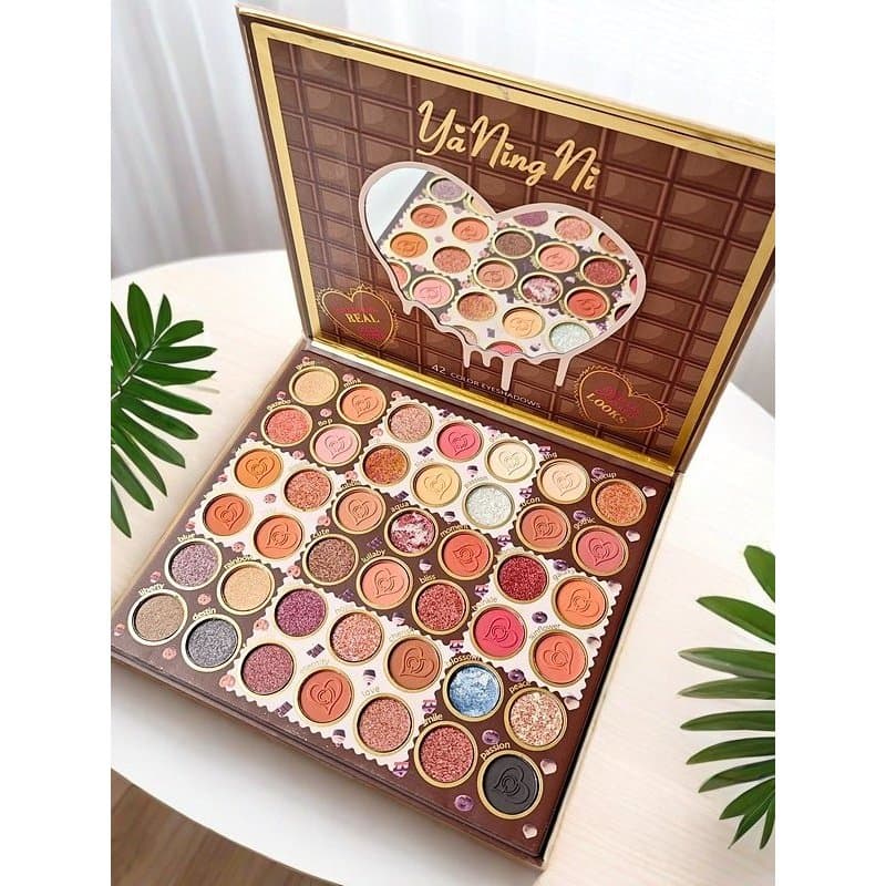Nova paleta de sombras cor terra 42 cores perolado fosco Glitter lantejoulas maquiagem multifuncional estudante barato i