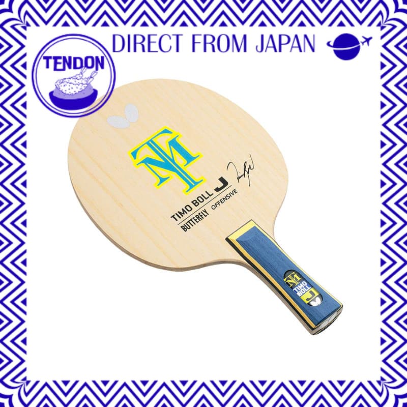 Butterfly Timo Boll J Raquete de Tênis de Mesa Caneta Ataque 5 Camadas Madeira Crianças (4–9 anos) Modelo Para