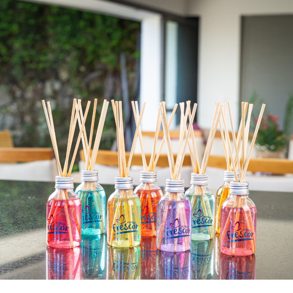 Difusor de Aromas Aromatizante de Ambientes Novo Frescor 100ml Diversas Fragrâncias