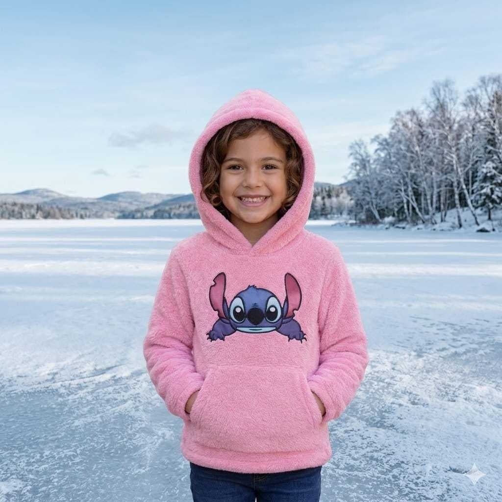Blusa Infantil Canguru Peluciado Personagem – Quentinho, Estiloso e Super Confortável