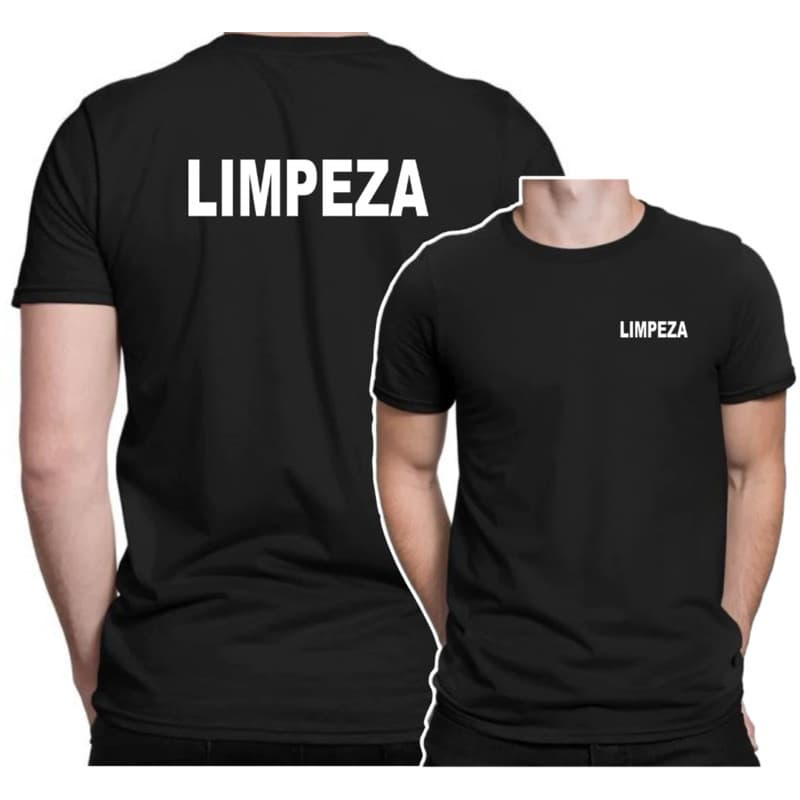 camiseta uniforme 100% Algodão (LIMPEZA )pra trabalho