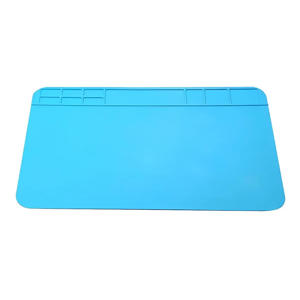 Manta Antiestática Silicone  Azul 30x20cm Alta Temperatura