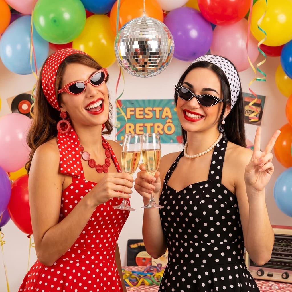 Kit Acessórios Cosplay Audrey Hepburn Acessórios de Festa Anos 50/60 Retrô/Fantasia Festa
