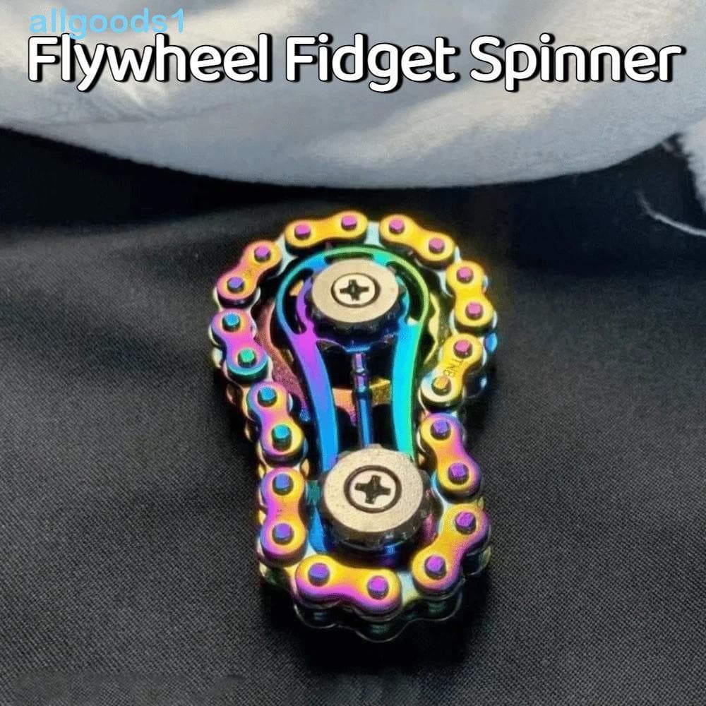 ALLGOODS Volante Fidget Spinner , Girador De Correntes De Bicicleta De Metal Giratório , Rodas Dentadas DIY Duráveis Gir
