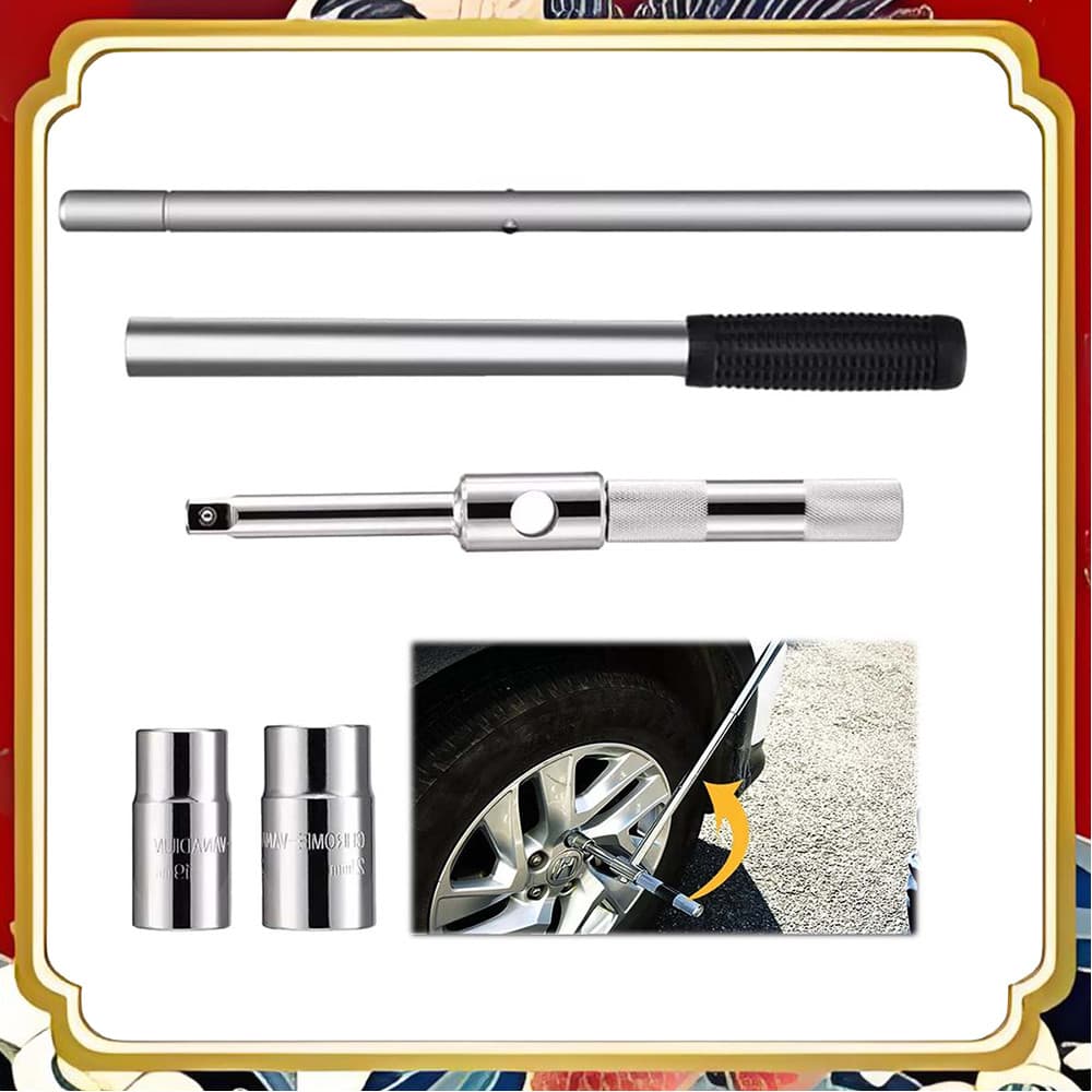 Conjunto de ferramentas de soquete de aço cromo vanádio 1/2 Interface 17-23mm conjunto de chave de soquete