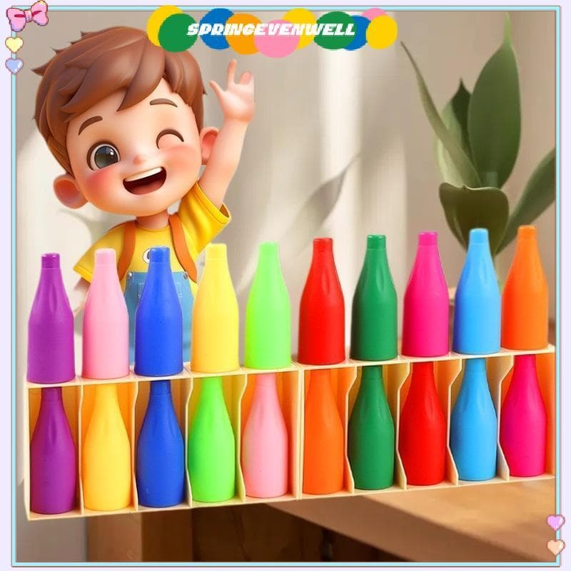 [springevenwell] 1/2/4 Conjuntos De Jogos De Pensamento Lógico Para Educação Infantil Bebida Beber Copo De Classificação