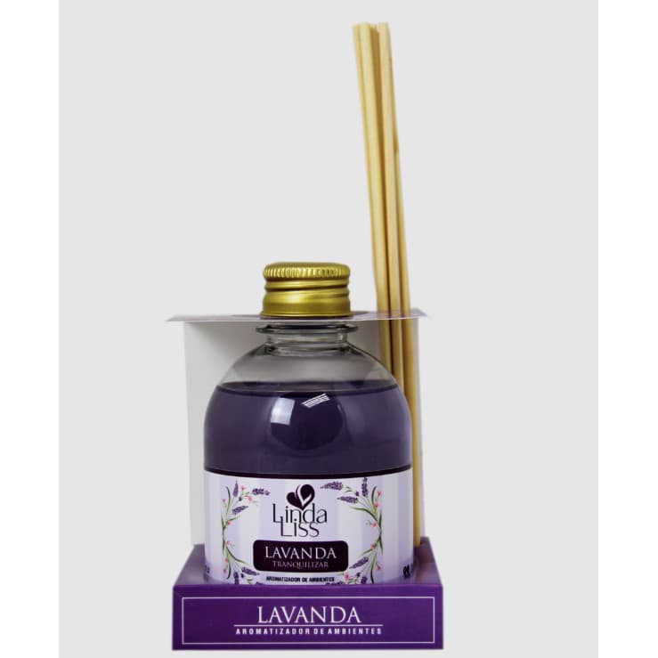 Aromatizador de Ambientes Linda Liss Lavanda 250ml com Varetas